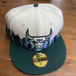 Chicago Bulls NBA Outdoor‎ Collection New Era Fitted 59Fifty Cap Hat 7-3/4